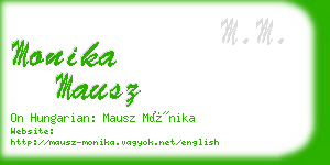 monika mausz business card